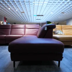 Polstergarnitur 4054 Leder 60 Rodeo Barolo Fuß Metall Schwarz