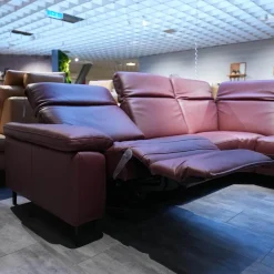 Polstergarnitur 4054 Leder 60 Rodeo Barolo Fuß Metall Schwarz