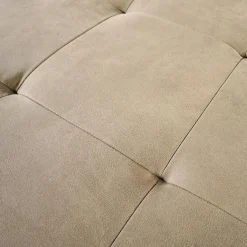 Polstergarnitur 2600 Motorisch Bezug Clash Oliv Metallfüße Chrom Glänzend