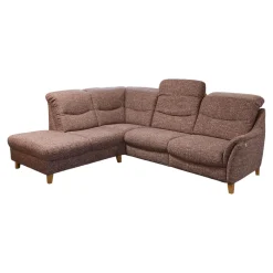 Polstergarnitur Gavi Bezug Stoff Toronto 7 Brombeer Füße Eiche Inklusive Wall-Away Funktion Motorisch