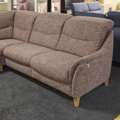 Polstergarnitur Gavi Bezug Stoff Toronto 7 Brombeer Füße Eiche Inklusive Wall-Away Funktion Motorisch