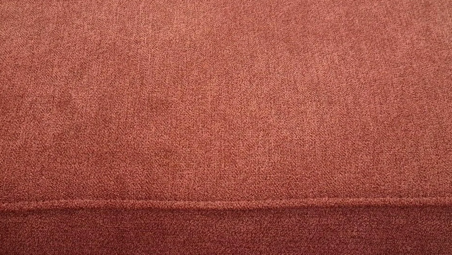 Polstergarnitur KS 4975 Stoff Charly Red Rot Fuß Metall Alufarbig Silber Inklusive Hocker