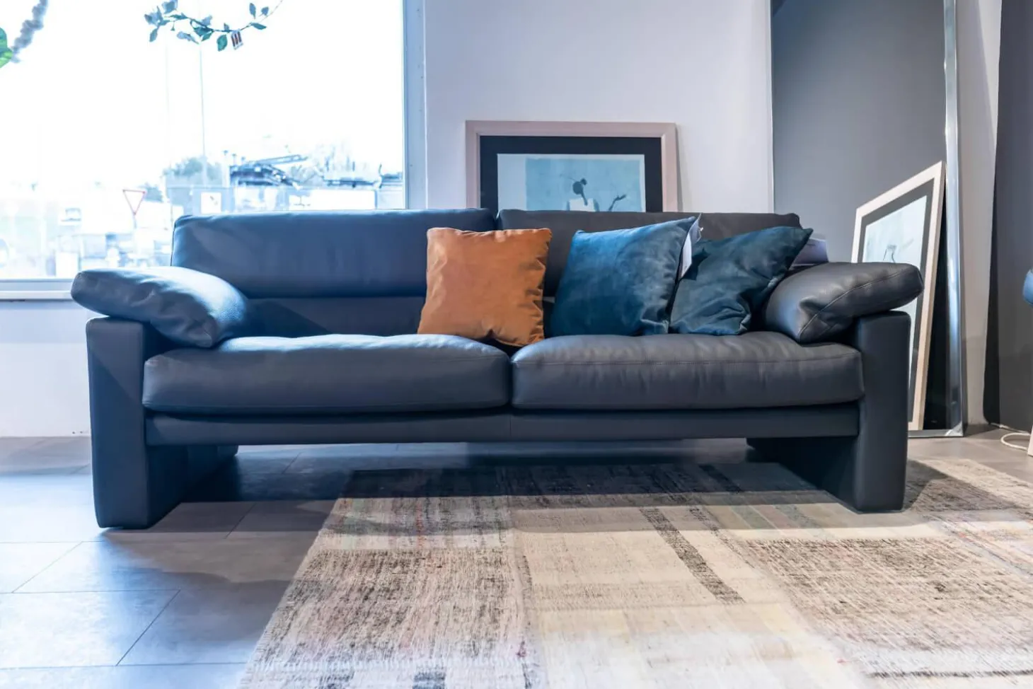 Polstergarnitur Leder 43 059 Braun Inklusive Kopfstütze 2 Sofas 1 Sessel