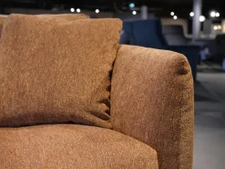 Polstergarnitur Stoff Osino Rostbraun Braun Mit Kissen Und Kopfstütze