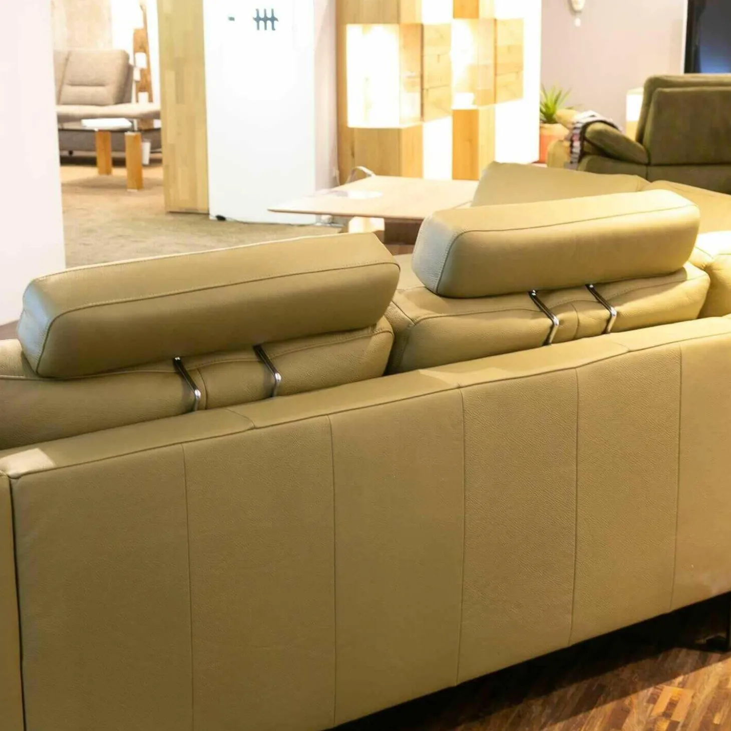 Polstergarnitur SW Timeless Dickleder Torero Oliv