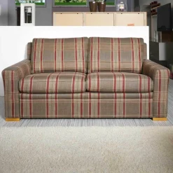 Polstergarnitur Trento 2er-Set Bezug 226/50 KO Fuß Buche Kirschbaumfarbig