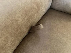 Polstergruppe 81056 Stoff Gringo 09 Cognac Braun Füße Metall Chrom Inklusive Sessel Und Elektrische Funktionen