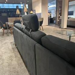 Polstergruppe Alba Anilinleder Taron Grün Braun Winkelfuß Schwarz Gepulvert Inklusive Kissen