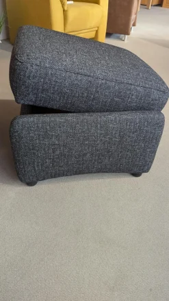 Polstergruppe Arnheim Stoff Grit 5407 121 Anthrazit 3-2-1 Mit Keillkissen