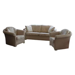 Polstergruppe Cavalli Stoff Sanderson A Beige Füße Massivholz