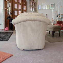 Polstergruppe Cavalli Stoff Sanderson A Beige Füße Massivholz