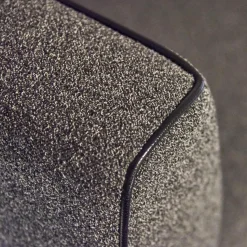 Polstergruppe Lobby Stoff 9400 Clip Grau Naht Keder 80293 Rio Anthrazit Füße Vierkant Chrom