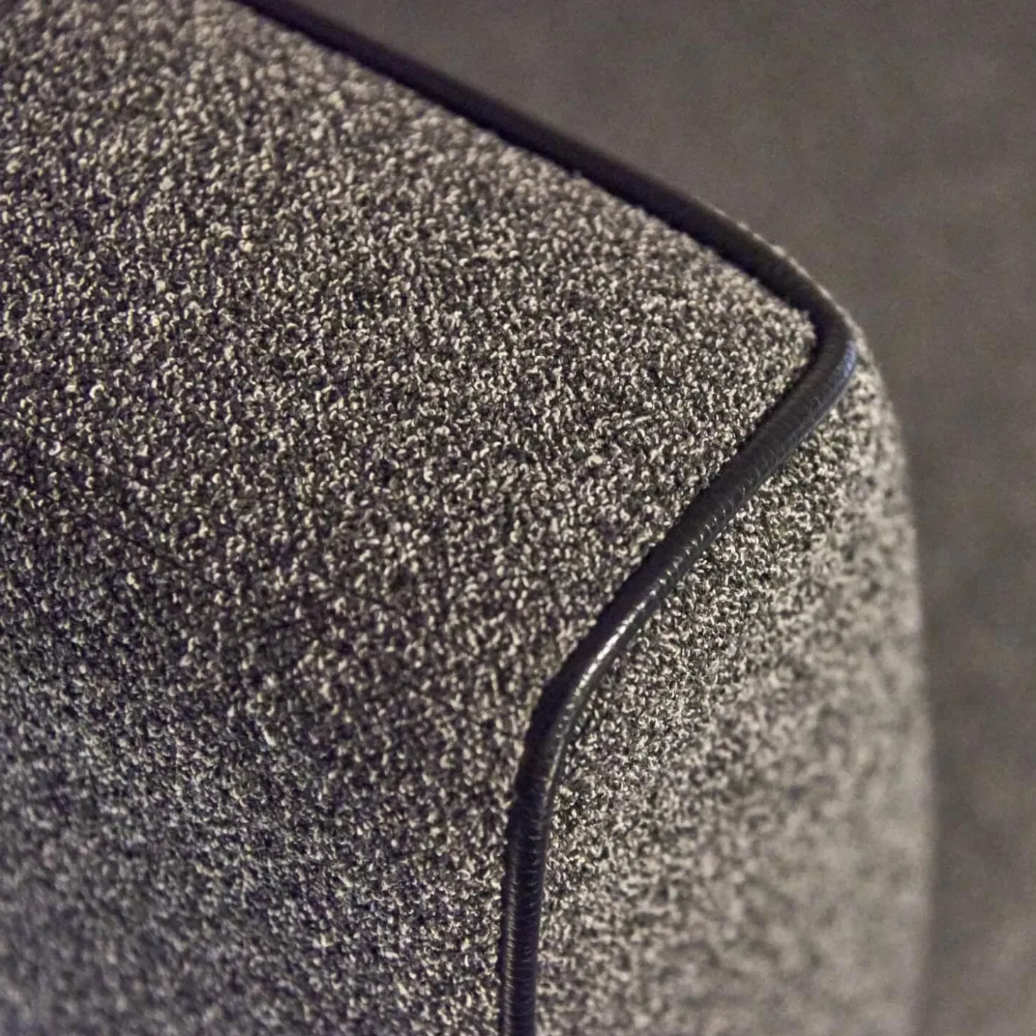 Polstergruppe Lobby Stoff 9400 Clip Grau Naht Keder 80293 Rio Anthrazit Füße Vierkant Chrom