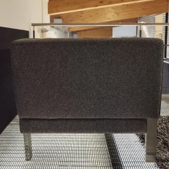 Polstergruppe Lobby Stoff 9400 Clip Grau Naht Keder 80293 Rio Anthrazit Füße Vierkant Chrom