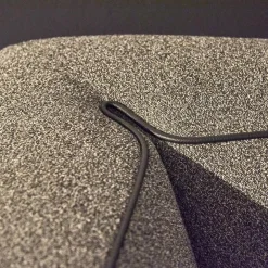 Polstergruppe Lobby Stoff 9400 Clip Grau Naht Keder 80293 Rio Anthrazit Füße Vierkant Chrom