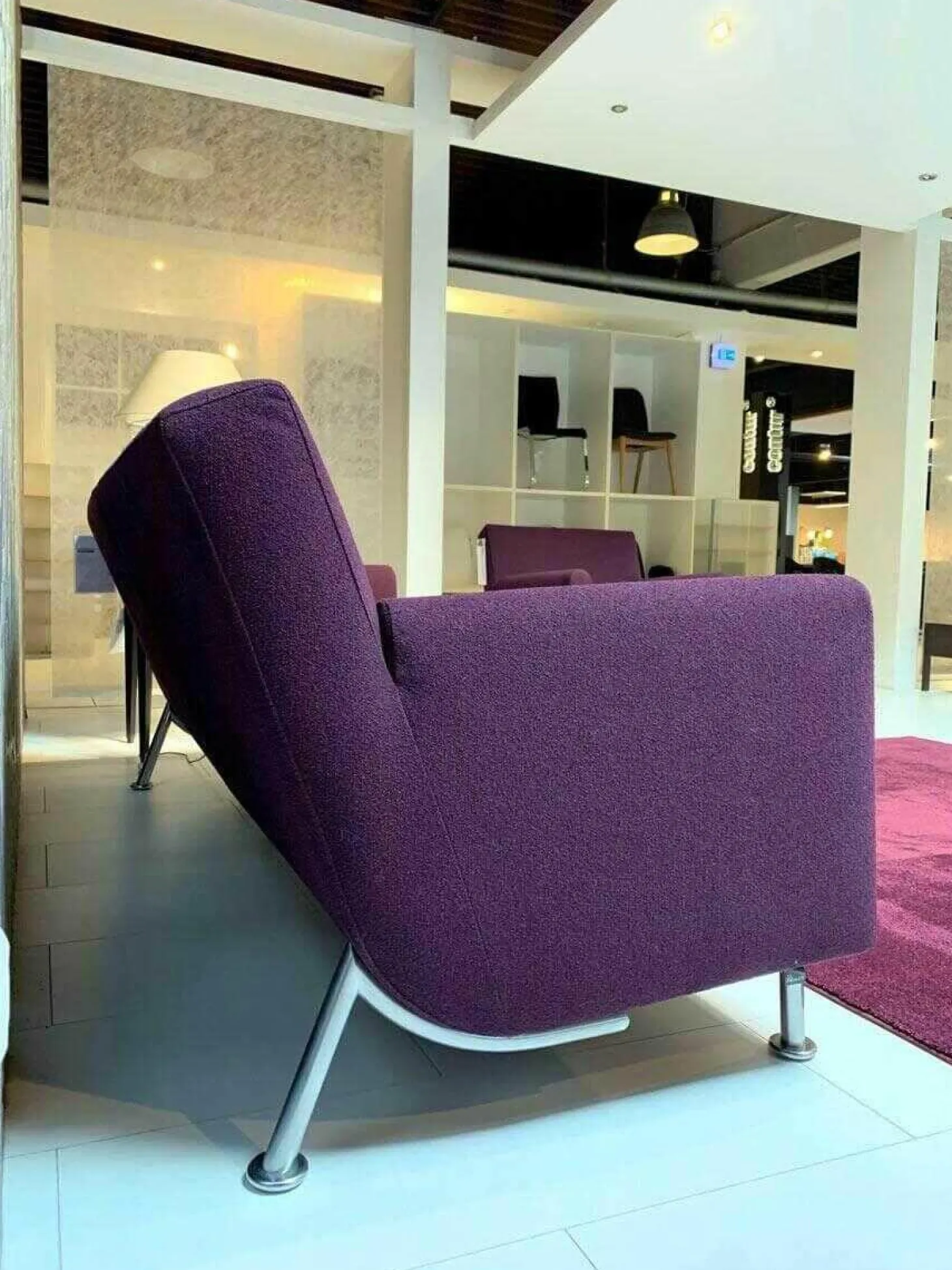 Polstergruppe Rooby Stoff 4 83290 Villa 90 Violett mit Sessel