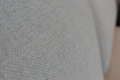 Polstergruppe Sofa Frame Bezug Stoff Danio Seidengrau U3302D Grau Flachstahlfuß Chrom Glanz