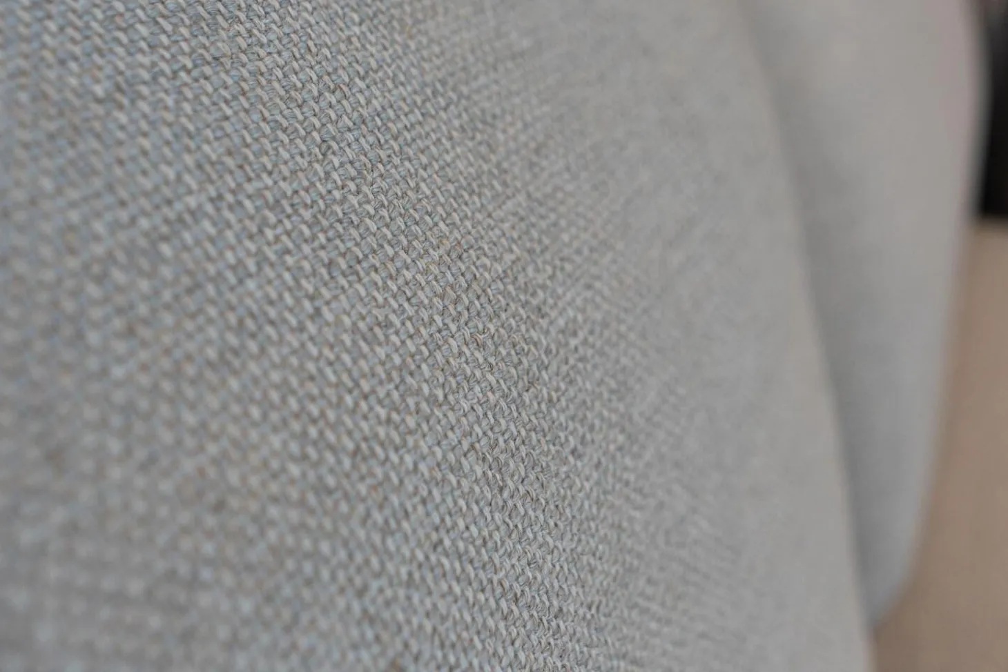 Polstergruppe Sofa Frame Bezug Stoff Danio Seidengrau U3302D Grau Flachstahlfuß Chrom Glanz