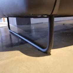 Polstergruppe Victoria Leder Grey PG WR W10 W11 Grau Füße Metallkufe Schwarz Mit Motorischer Relaxfunktion Ohne Couchtisch