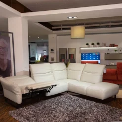 Polsterkombi CR Victoria Leder WM Light Grey Fuß MR2 Schwarz