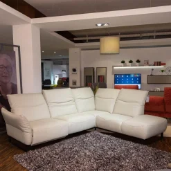 Polsterkombi CR Victoria Leder WM Light Grey Fuß MR2 Schwarz