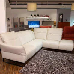 Polsterkombi CR Victoria Leder WM Light Grey Fuß MR2 Schwarz