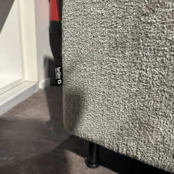 Polsterkombination Jubiläumsstoff 6451 0025 Grau Beige Gestell Metall Schwarz Inklusive Kissen