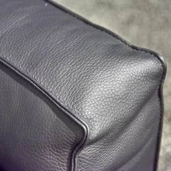 Polstermöbel WK 530 Gracella Leder Cougar Farbe 10 Schwarz Metallfuß Matt Anthrazit Lackiert