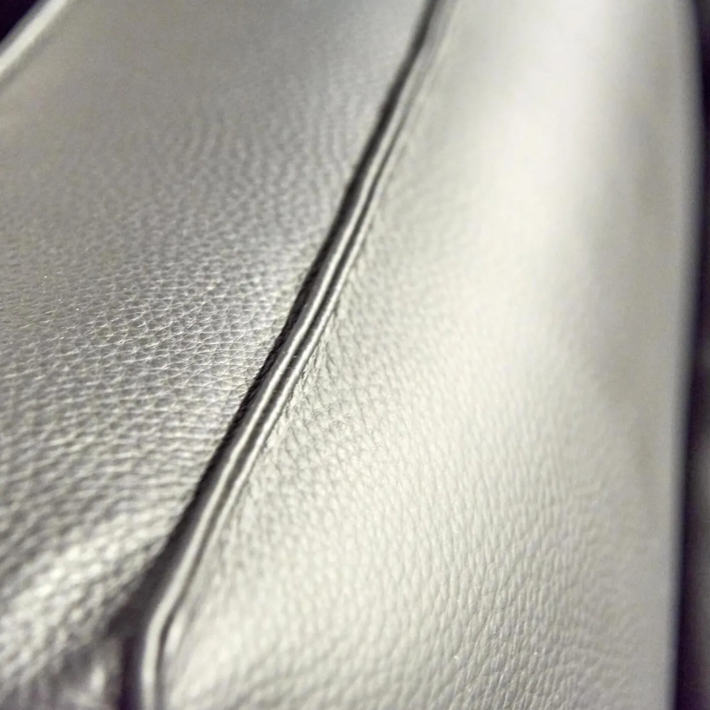 Polstermöbel WK 530 Gracella Leder Cougar Farbe 10 Schwarz Metallfuß Matt Anthrazit Lackiert