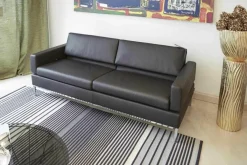 Polsterprogramm Tomo Leder Jumbo 5661 22 Fuß Chrom Glänzend