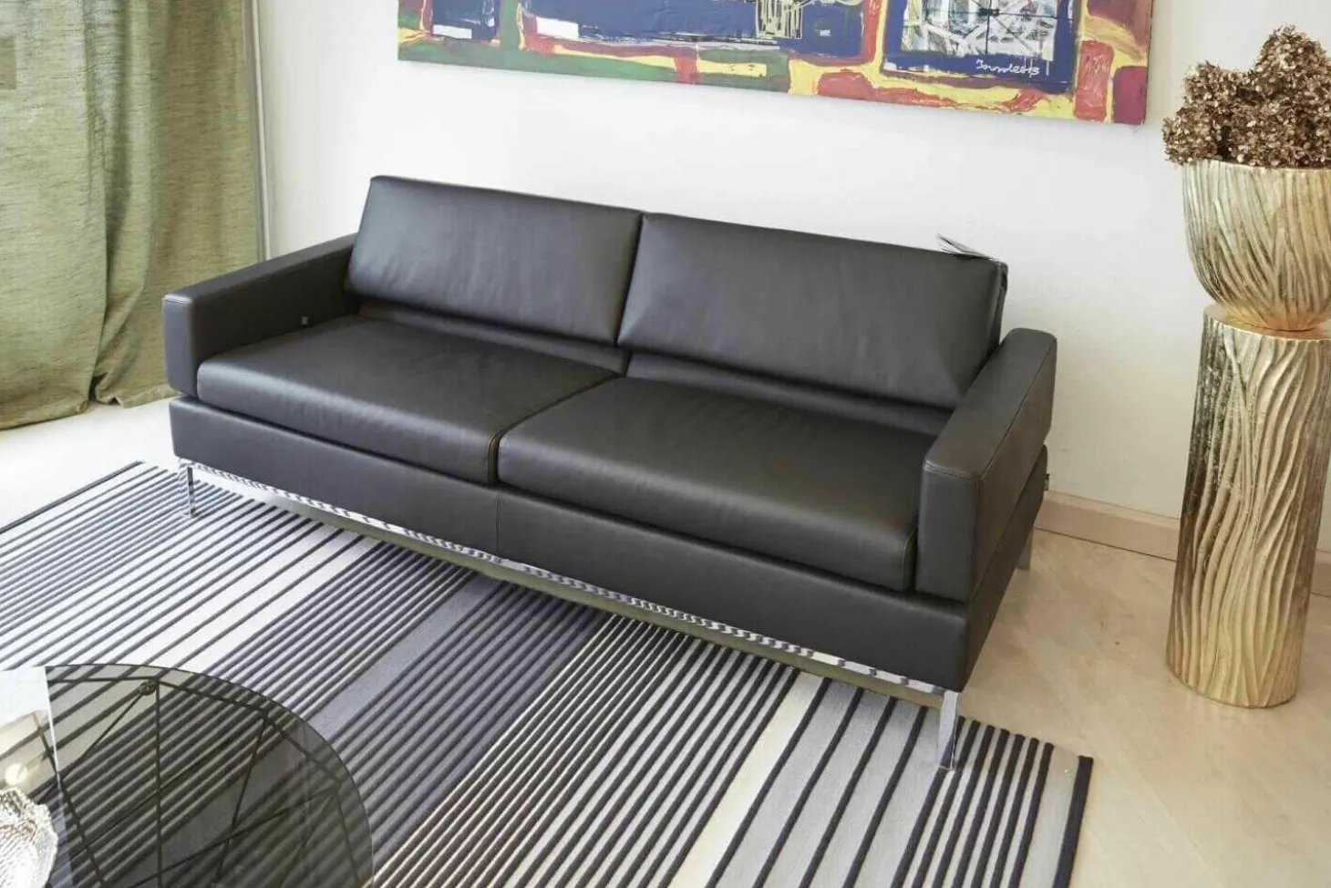 Polsterprogramm Tomo Leder Jumbo 5661 22 Fuß Chrom Glänzend