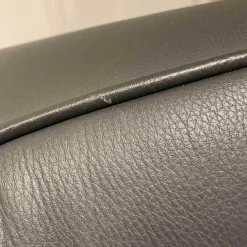 Polstersessel Classics CL 190 Leder I-43.059 Anthrazit Holzfüsse Schwarz