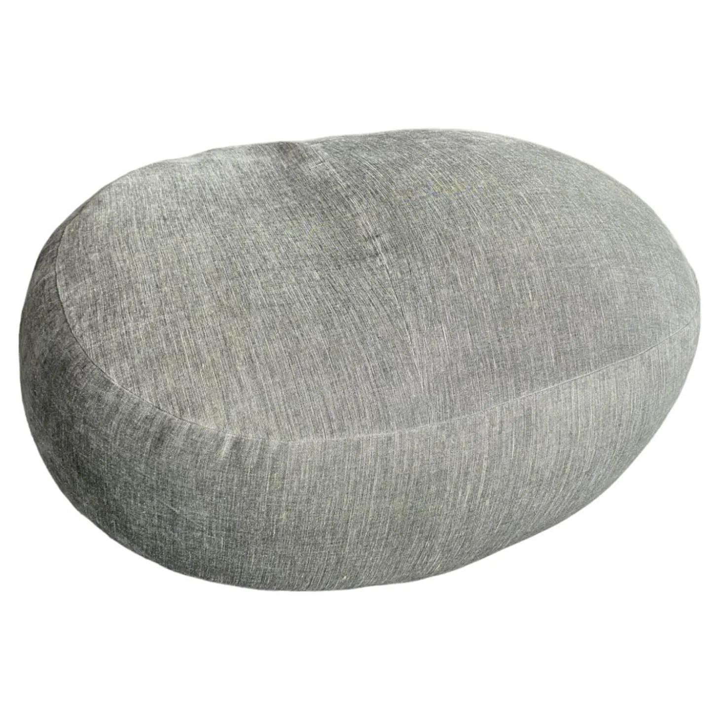 Pouf Friz Bezug Stoff Tesis Dunkelgrau