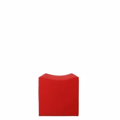 Pouf Snake Rot mit Styroporkern und PU-Schaummantel