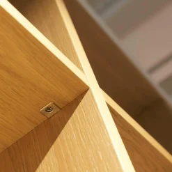 Raumteiler Axor-S Eiche Sand Lack Ziegelrot