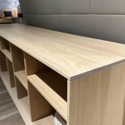 Raumteiler Regal Cubus 05 Eiche Weißöl Mit Beidseitiger Kippsicherung