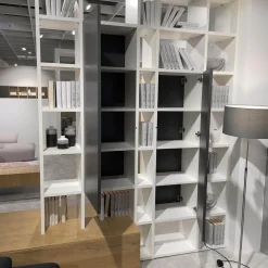 Raumteiler SE7000 Lack Weiß Front Balkeneiche Natur Korpus Wildeiche