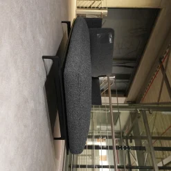 Recamiere Daybed Liv Smart Stoff Graublau mit Kissen