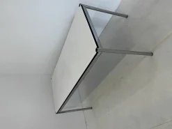 Rechtecktisch 175x75 USM-Haller Kunstharz Perlgrau Gestell Verchromt