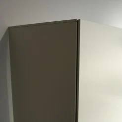 Regal Alea Lack Kiesel Grau Weiß Und Eiche Nero Schwarz Inklusive Einteilung