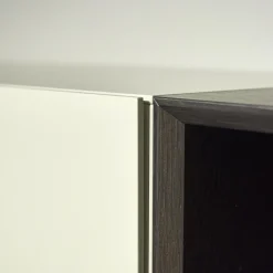 Regal Alea Lack Kiesel Grau Weiß Und Eiche Nero Schwarz Inklusive Einteilung