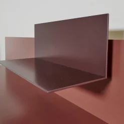 Regal Iilu Lack Malve Und Burgund Braun Rot Mit Beleuchtung Inklusive Spiegel