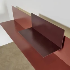 Regal Iilu Lack Malve Und Burgund Braun Rot Mit Beleuchtung Inklusive Spiegel