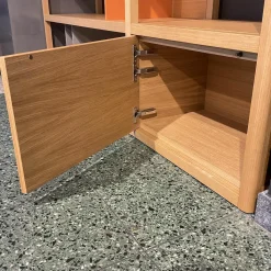 Regal Kai Eiche Kai Light Lackiert In Blau Und Rotbraun