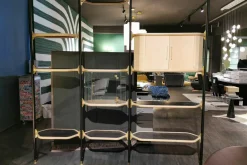 Regal Libelle Gestell Aluminium Schwarz Verbindungen Messing Regalboden Ahornholz