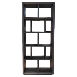 Regal Marguesa Eichenfurnier Holzkohle Schwarz