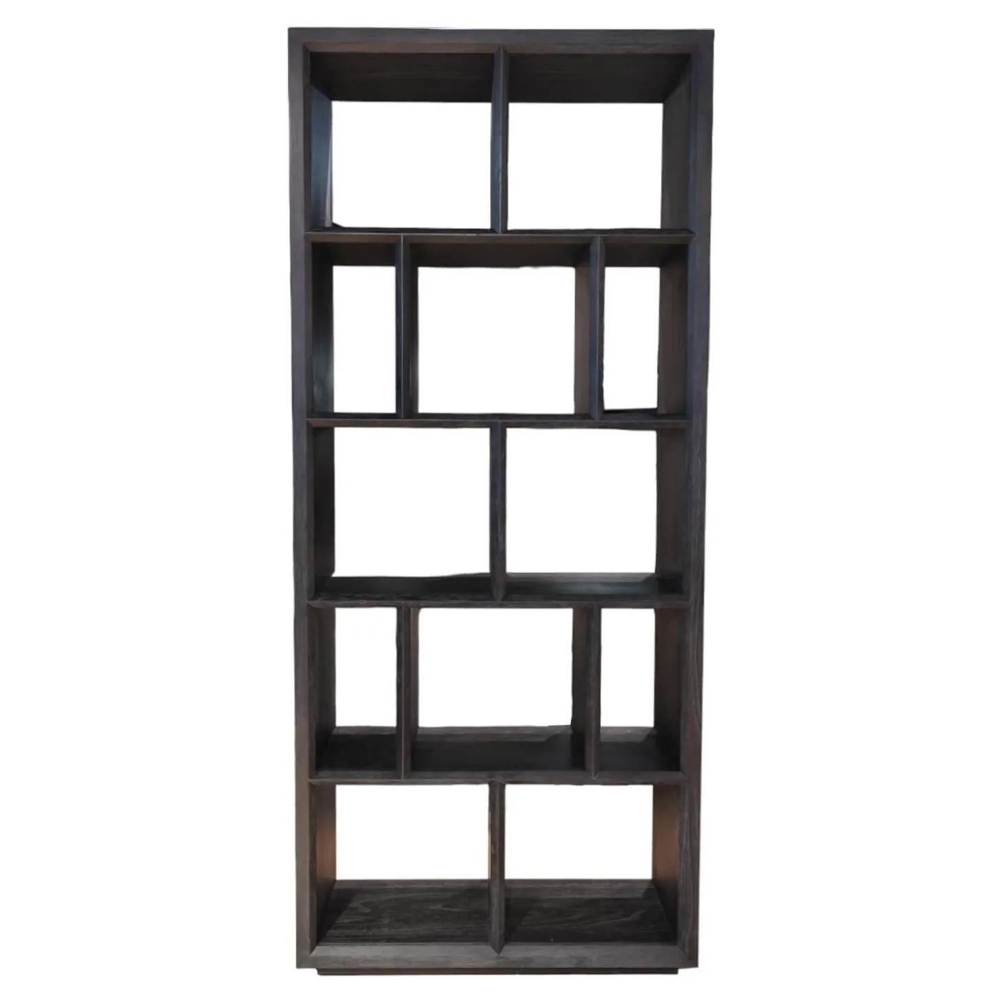 Regal Marguesa Eichenfurnier Holzkohle Schwarz