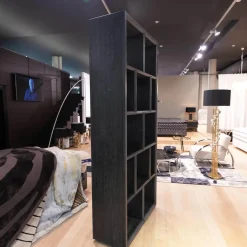 Regal Marguesa Eichenfurnier Holzkohle Schwarz