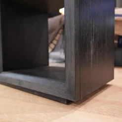 Regal Marguesa Eichenfurnier Holzkohle Schwarz