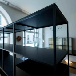 Regal Metall Fenix Schwarz mit Schüben